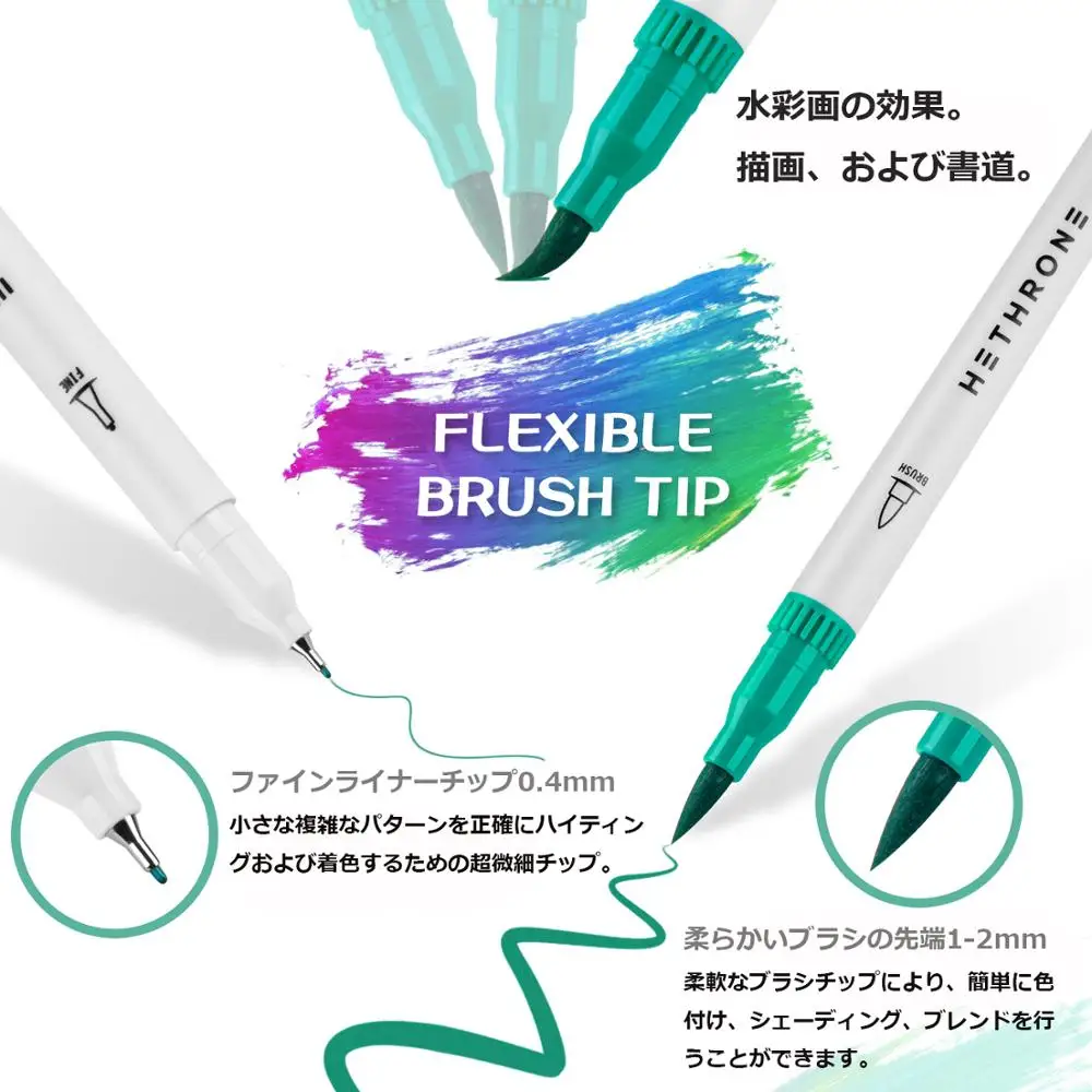 Hethrone 100 шт. белая ручка для рисования принадлежности акварельной живописи