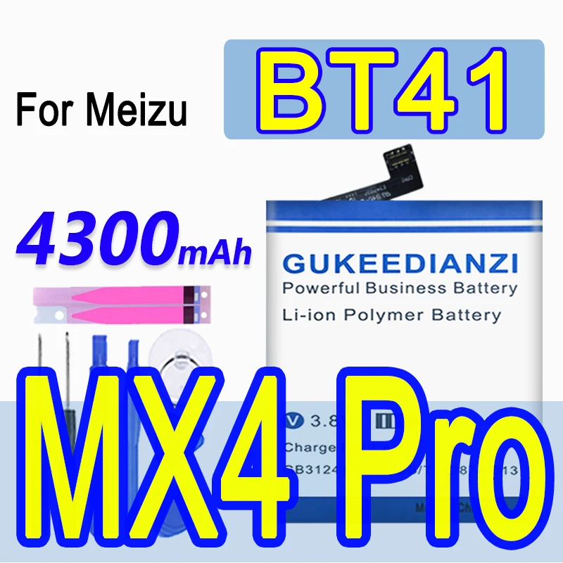 2019 Новый BT41 4300 мАч аккумулятор для Meizu Meizy MX4 Pro MX4pro литиевые перезаряжаемые