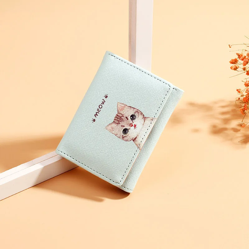 Женский кошелек с милым мультяшным принтом животных женские кошельки из