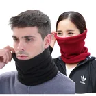 Однотонный флисовый мужской зимний шарф шейный платок Женская вязаная накидка для женщин кольцевая шаль шейный снуд основовязанный воротник теплые мужские мягкие шарфы