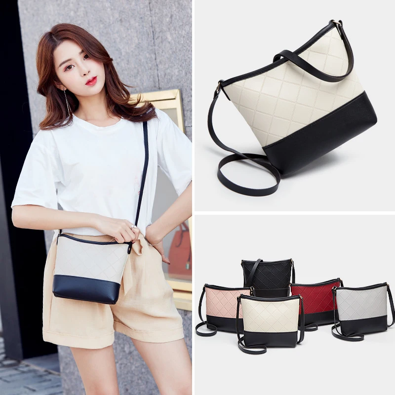 

Hot Selling Women's Rhombic One-shoulder Bucket Bag Mobile Phone Bag Purse Crossbody Bag