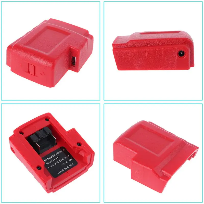 DC 12 В usb порты зарядное устройство адаптер источник питания для Milwaukee 49-24-2371 M18 батарея