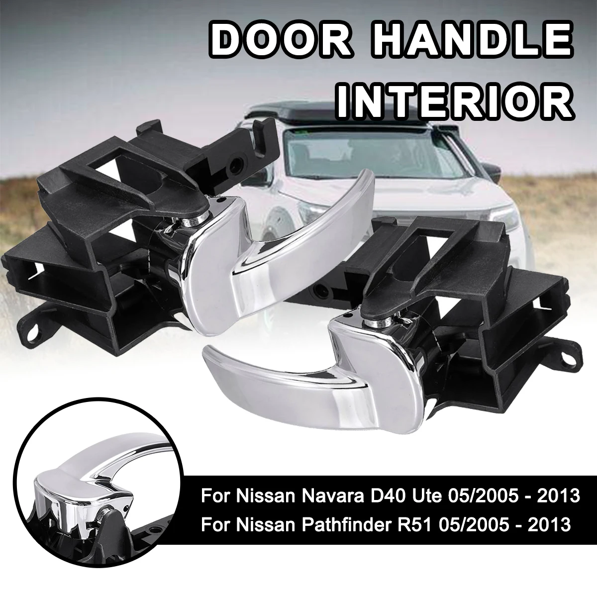 Ручка двери автомобиля внутренняя Передняя и задняя левая правая для Nissan Navara D40