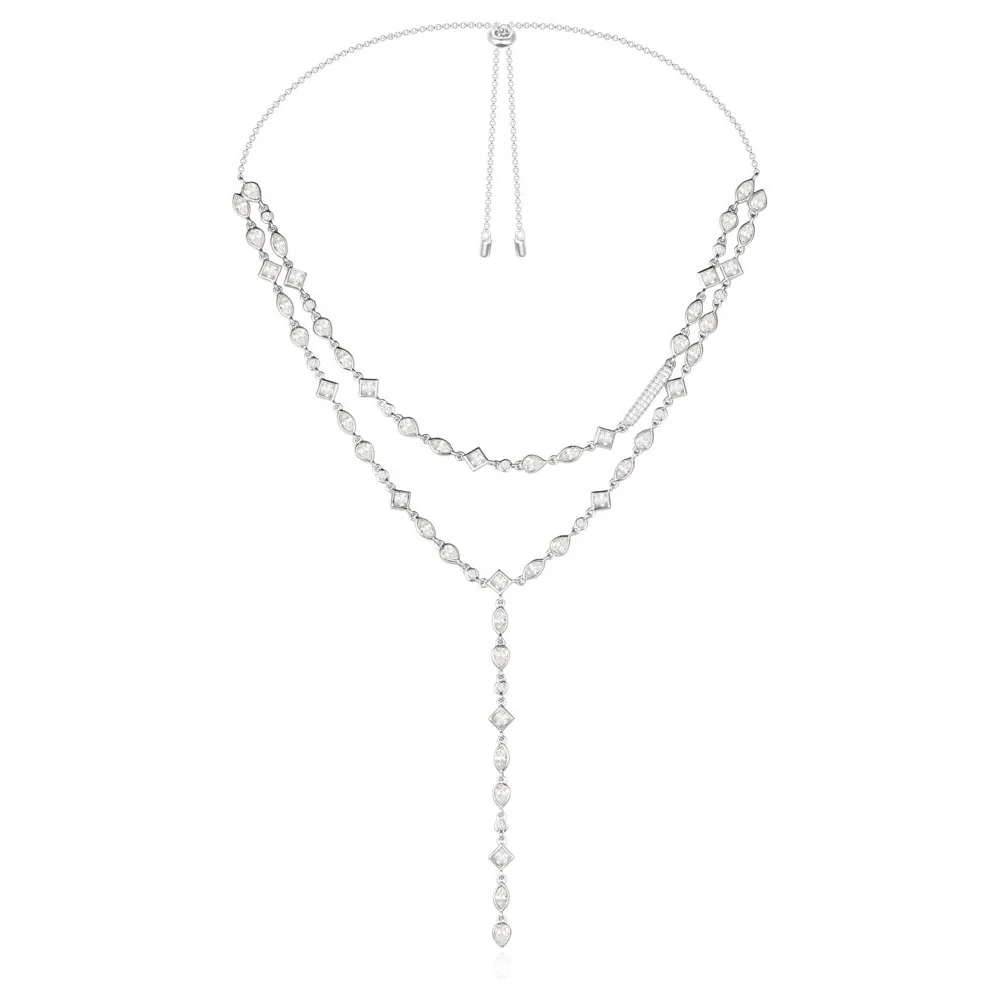 Женское ожерелье с подвеской в виде капли [MeiBaPJ] из чистого серебра 925 пробы