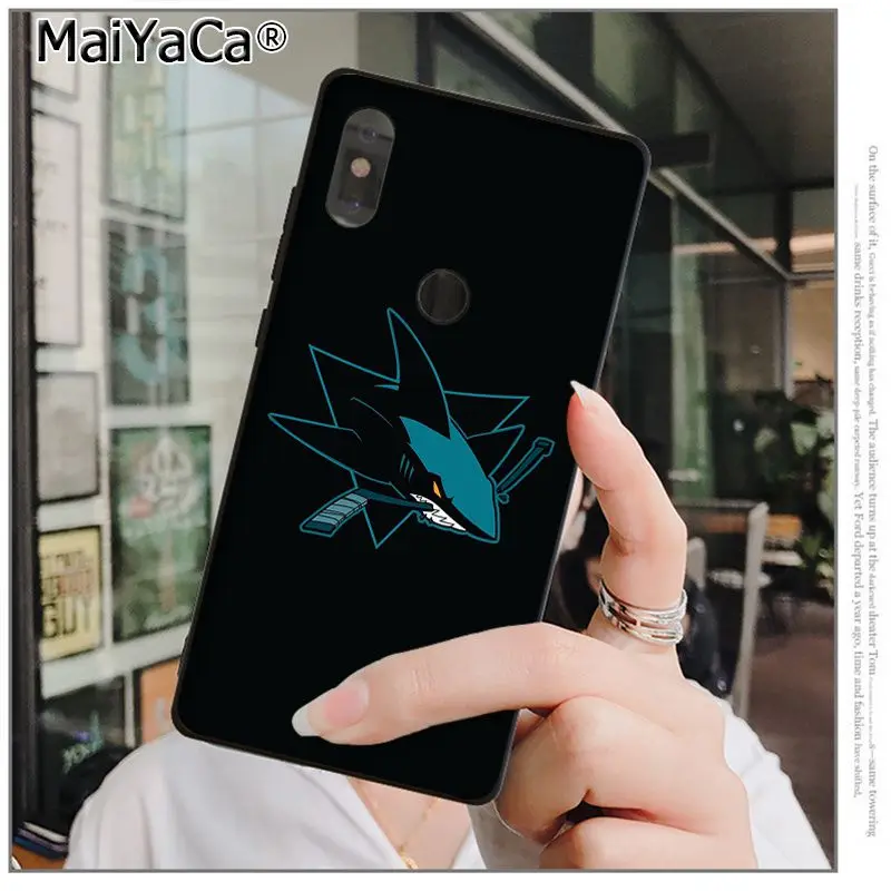 A13 Чехол для телефона MaiYaCa San Jose Sharks высокого качества для xiaomi mi 6 8 se note2 3 mi x2 redmi 5 5plus note 4 5 5 - Цвет: A13