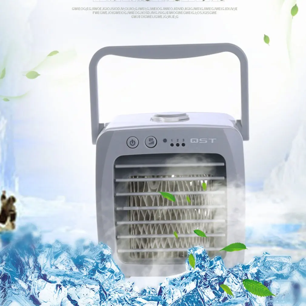 

Air cooler Mini Portable Air Conditioner Humidifier Purifier Light Desktop Air Cooling Fan for Office Home