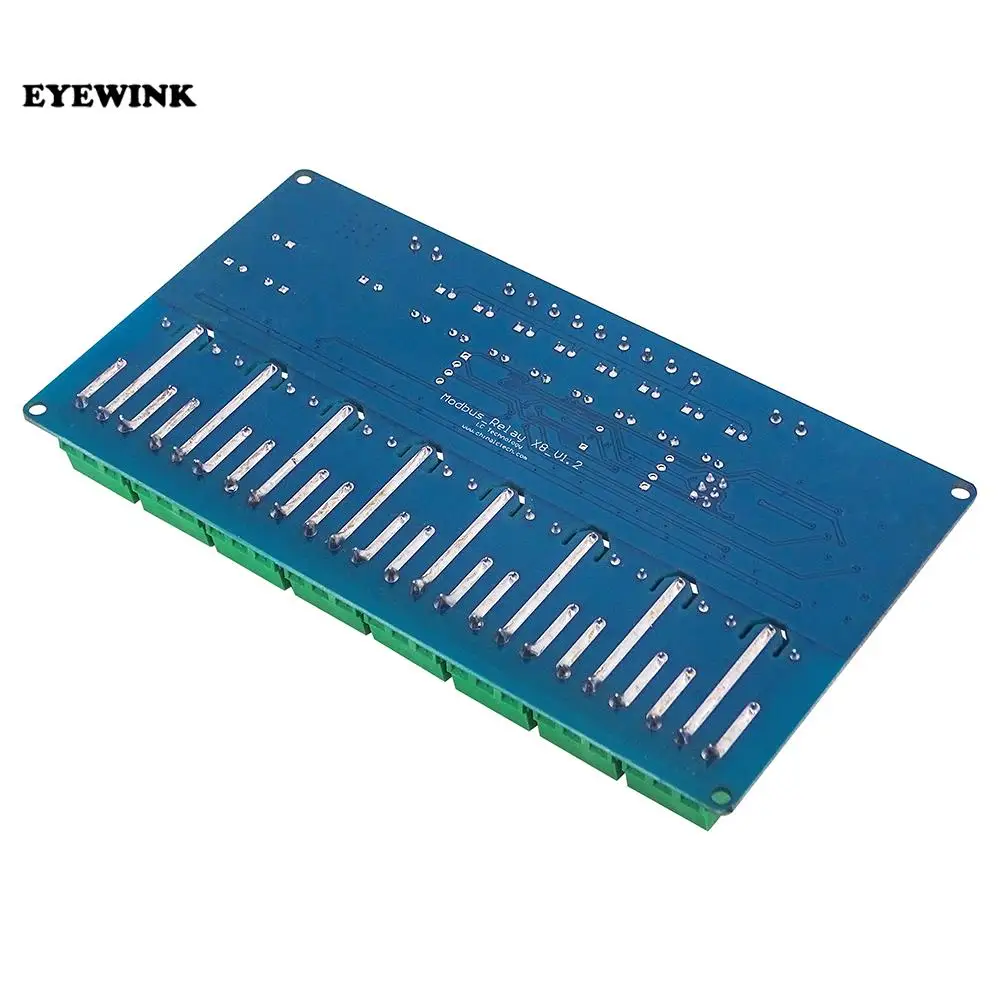 7-30в постоянного тока 8-канальный релейный модуль Modbus RTU RS485 TTL UART коммуникационная