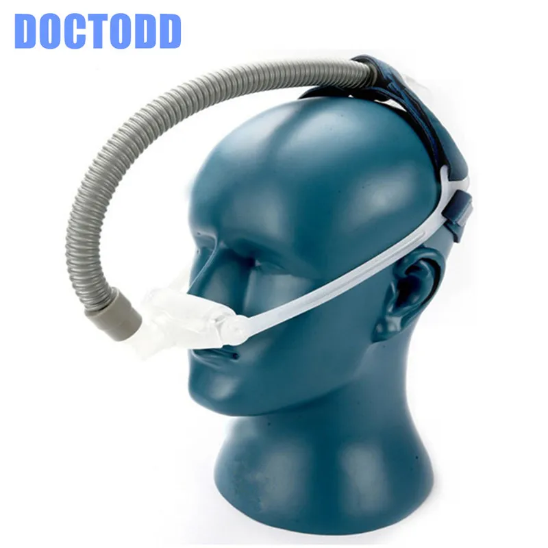 Doctodd НАЗАЛЬНЫЕ подушечки CPAP Авто CPAP BiPAP маска для апноэ сна OSAS храп людей с головным убором Размер s m l Анти Храп