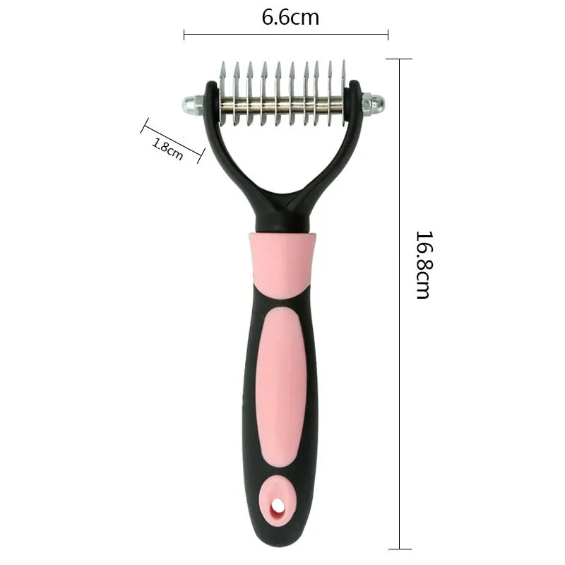 

1 PC Cat Shedding Trimming Brush Hair Grooming Brushes Pet Comb Portable Stainless Steel Pet Hair Clipper Pet Accessories