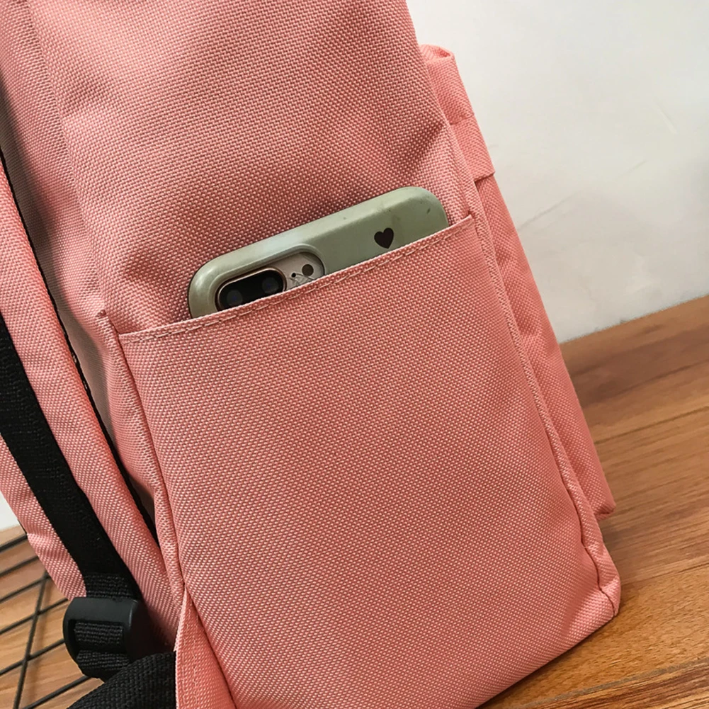 Женский Мужской Повседневный квадратный рюкзак на молнии для ноутбука школьная