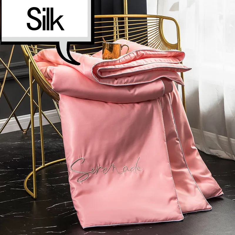 

New Summer Washable Tencel Air Conditioner Is Summer Cool By Ice Silk Summer Quilt Double Tencel Summer Thin Quilt 1pcs