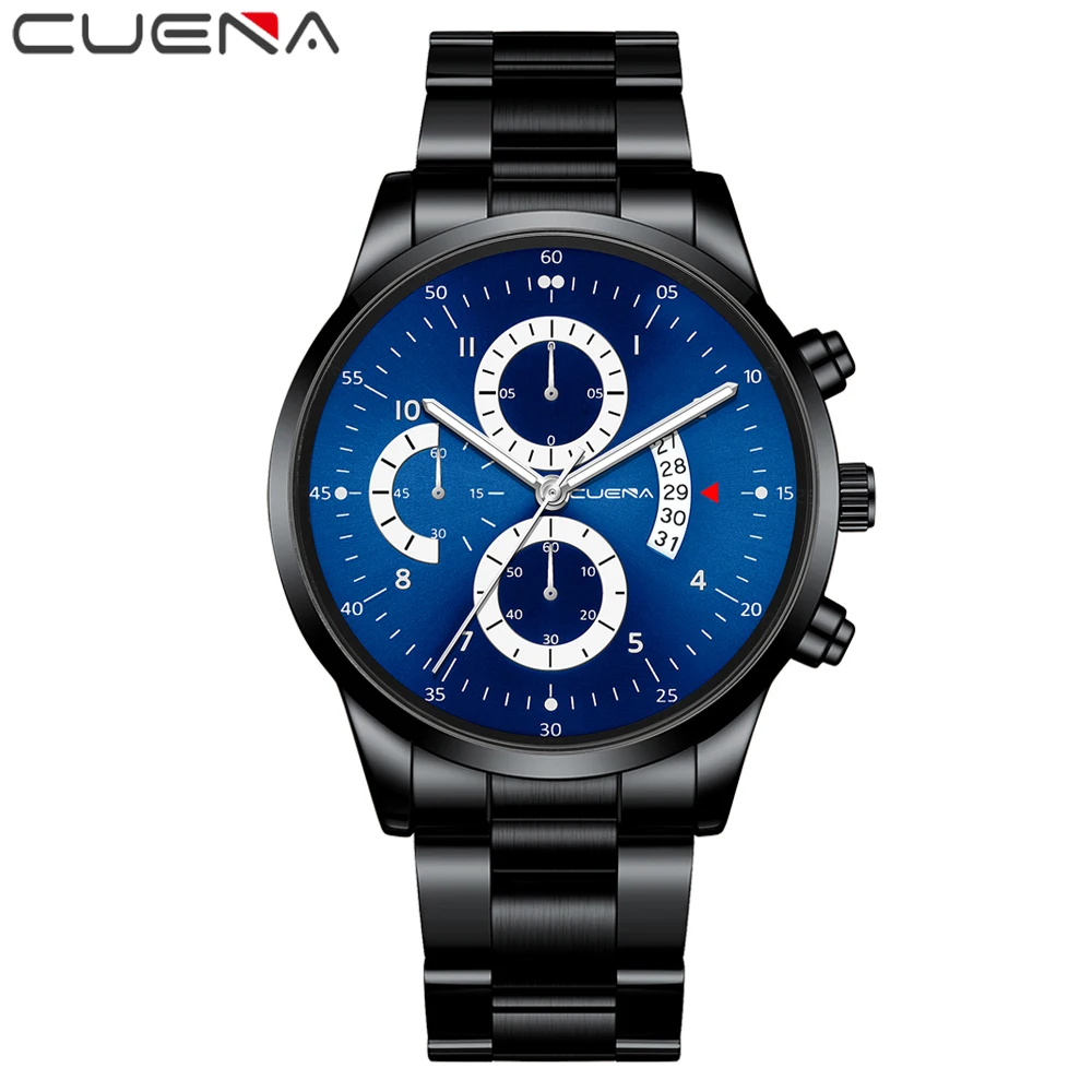 

Часы наручные мужские кварцевые, модные спортивные брендовые Роскошные полностью стальные деловые водонепроницаемые