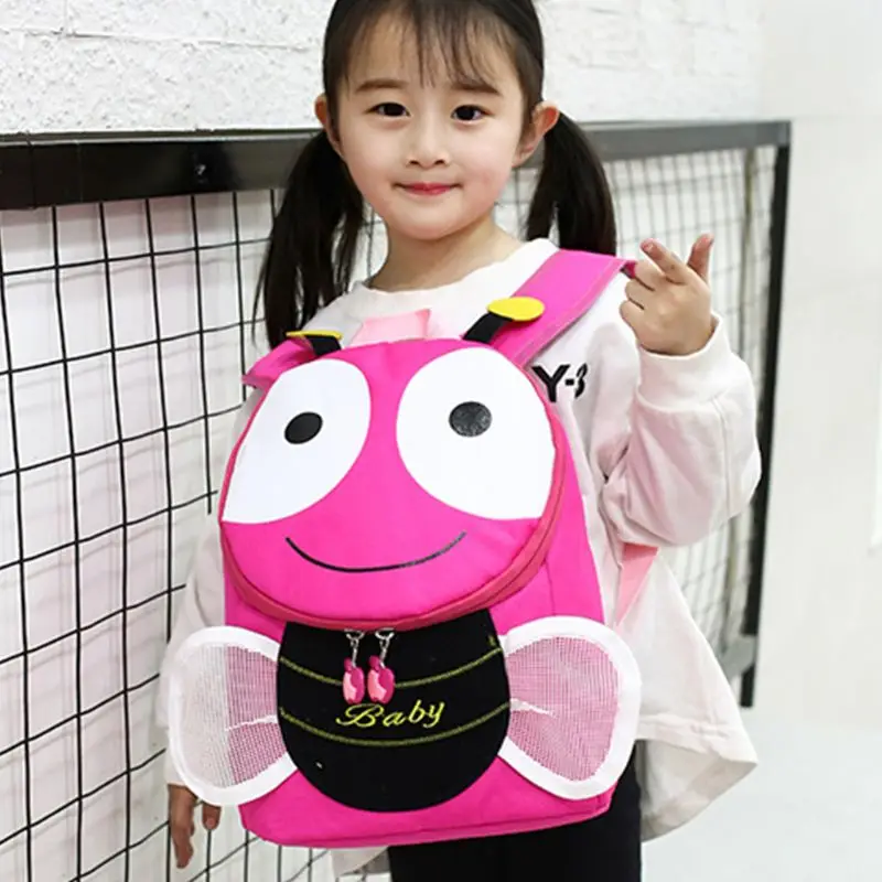 

Fashion Funny Cute Bee Cartoon Backpack Toddler Mini Kindergarten School Bag for Kids Age 1-3 Years Old