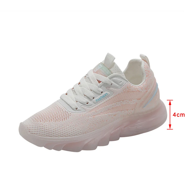 

Women's Sneakers Air Mesh Patchwork Lace-Up Shallow Female Vulcanized Shoes Fashion Comfortable Leisure Ladies Flat Footwear