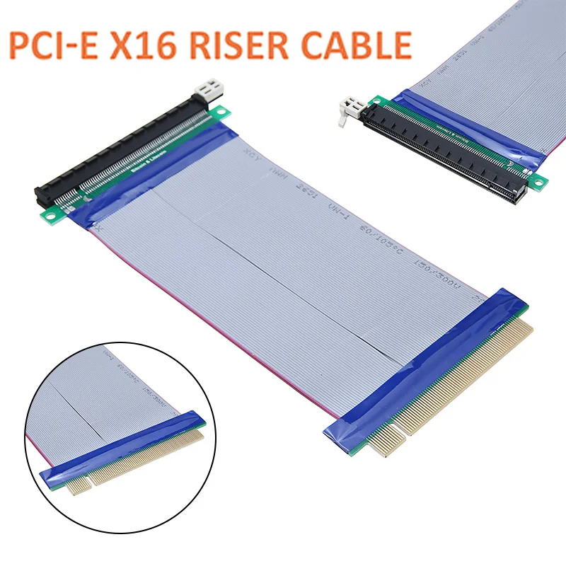 

1pc 19cm Durable PCI-E 16X Riser Card Extender Flexible Extension Cable High Quality PCI Express Graphics Cards
