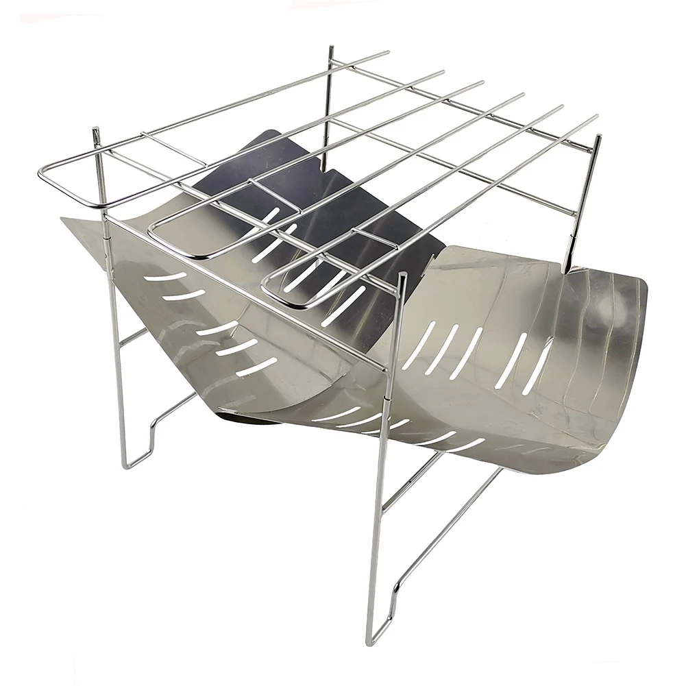 NEW Folding Camping Barbecue Grill Stainless Steel Removable Barbecue Stove for Outdoor