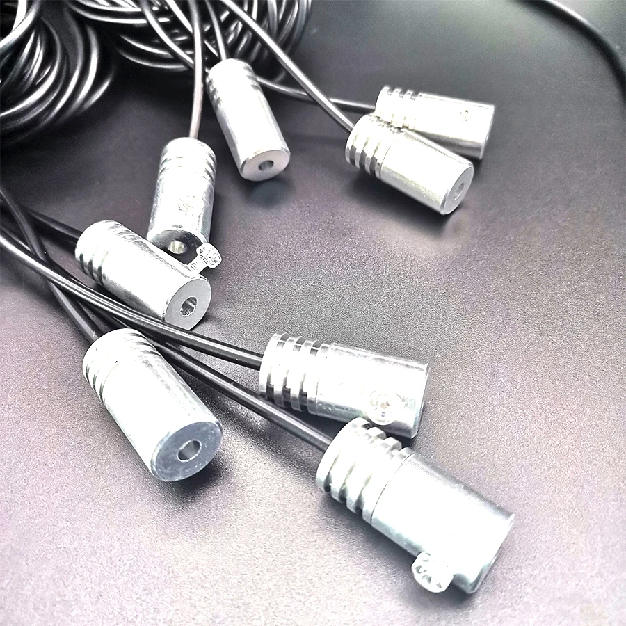 Новинка атмосферные лампы из оптоволокна RGB 10 м 8 ламп источник света для салона