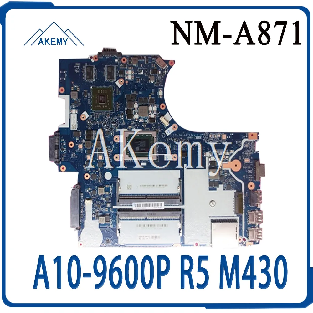 FRU 01HW713 CE575 NM A871 материнская плата для For Lenovo ThinkPad E575 15 6 дюймовая ноутбука AMD A10 9600P DDR4