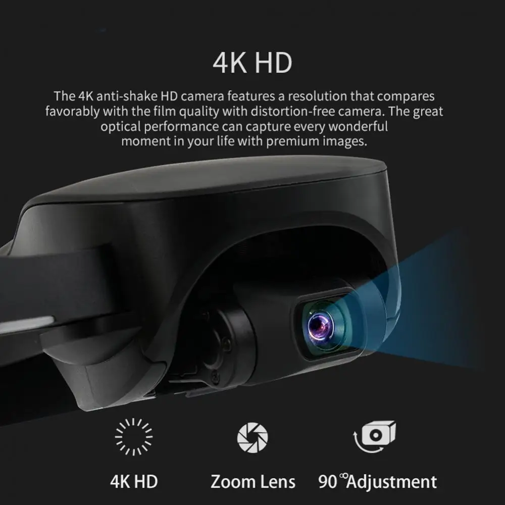 JJRC X12 GPS 4K HD Камера беспилотные летательные аппараты с Wi-Fi FPV 1080p Gimble Camera