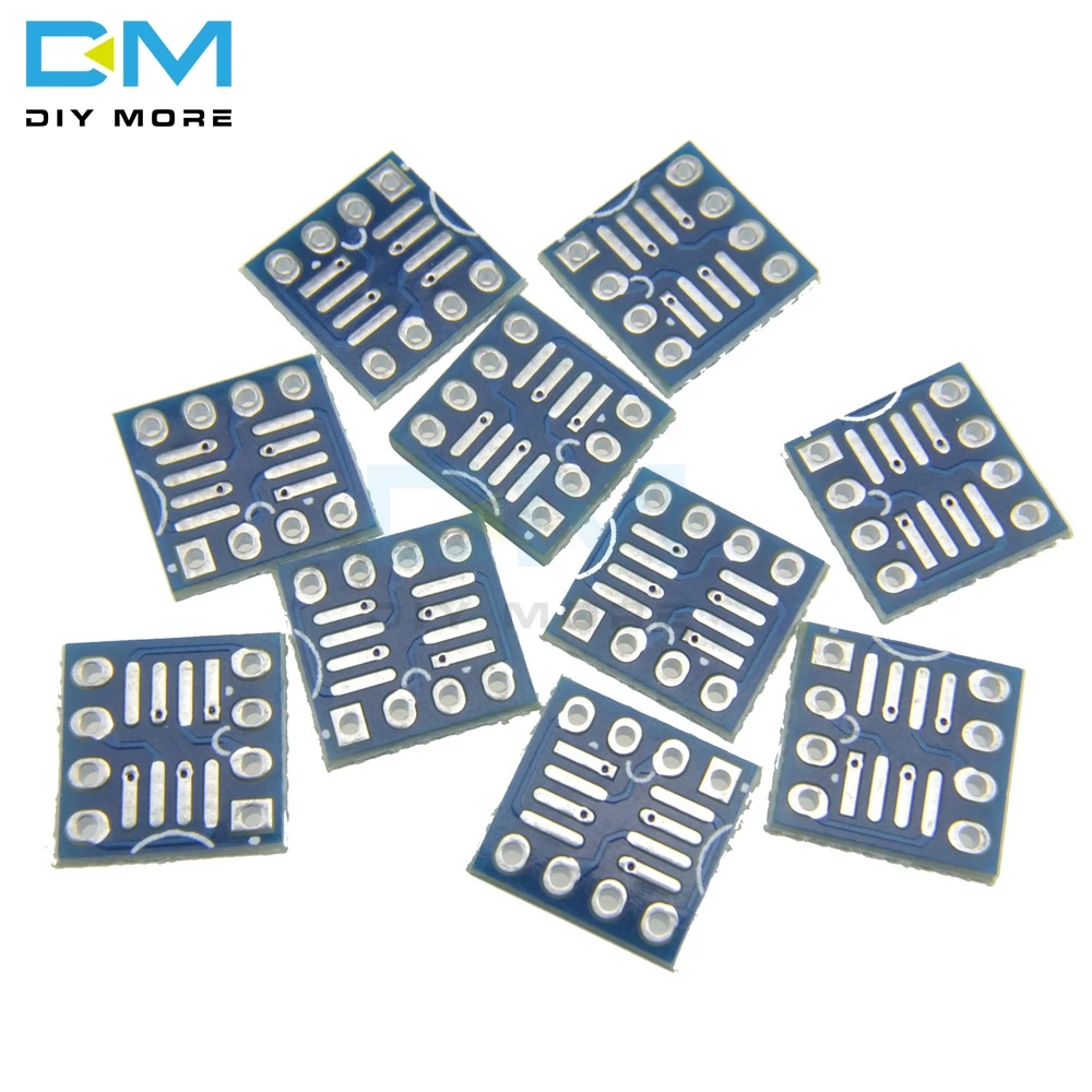 Плата интерфейса SOP8 SO8 SOIC8 К DIP8 10 шт. рабочая плата модуль ширина шага 7 62 мм шаг