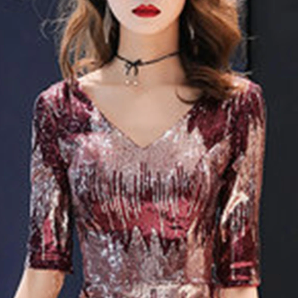 Женское вечернее платье с рукавами до локтя элегантное вечервечерние на молнии