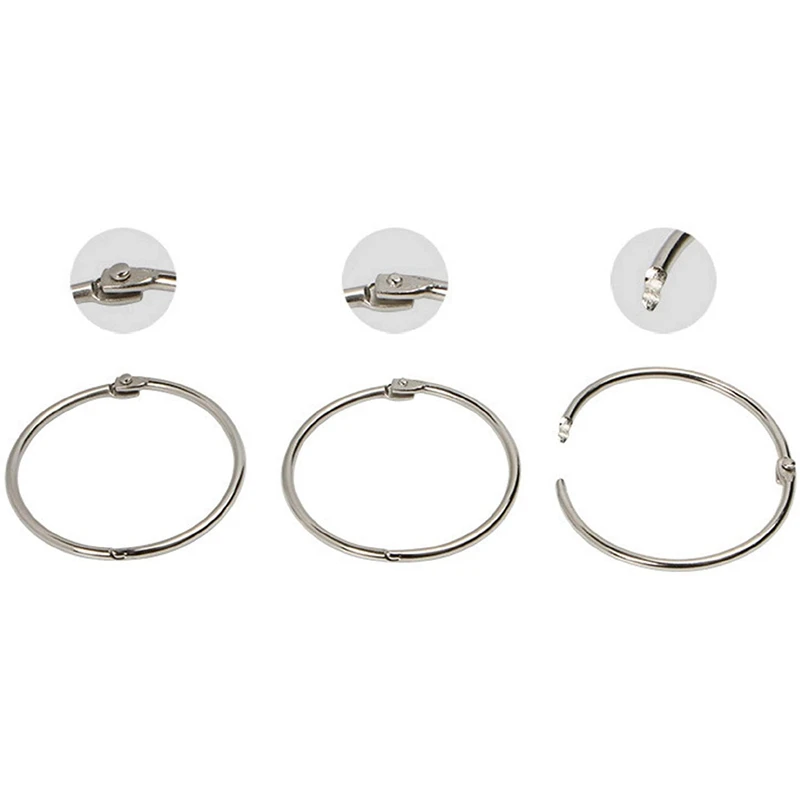 200 шт 25 мм кольцо связующего листа кольца для ключей книга связующее