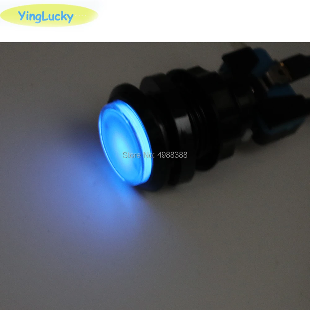 10 шт. Аркада светодиодный кнопочный выключатель шкаф-аксессуары кнопки аркады 33