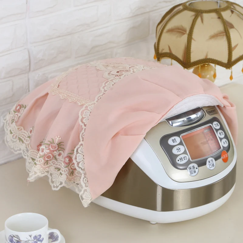 

Warm Love Wind Of Love Rice Cooker Cover Dustproof Cover Household Ellipse Defence Oil Lace Lace Rice Cooker Set