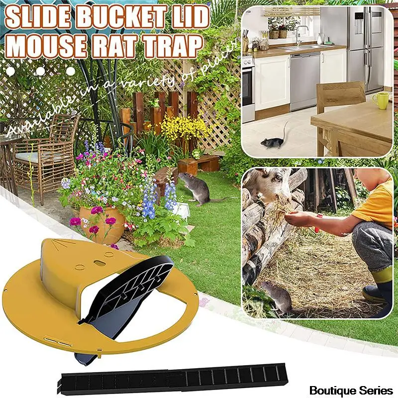 

1 шт. высокое качество Многоразовая умная мышь крыса ловушка пластиковая откидная крышка ведра мышь