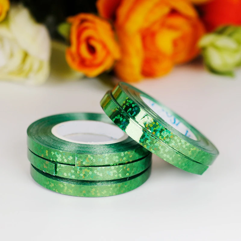 Лента для воздушных шаров Золотая серебряная Лазерная веревка украшение свадьбы