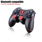 Беспроводной игровой контроллер T3X3 для PS3Android, смартфонов, планшетов, ПК с держателем для ТВ-приставки T3 + пульт дистанционного управления, совместим с Bluetooth