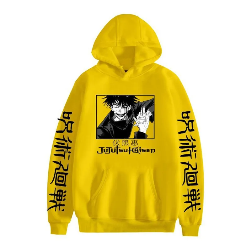 

Men Jujutsu Kaisen Hoodie Japan Manga Hip Hop Anime Pullovers Tops Loose Long Sleeves Autumn Street Man Women Harajukua Clothes