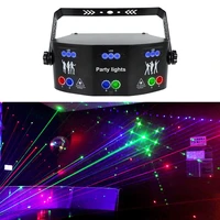 15 eyes rgb dj led disco laser strobe light dmx512 remote control rg lazer fog machine stage lighting dance bar ktv club