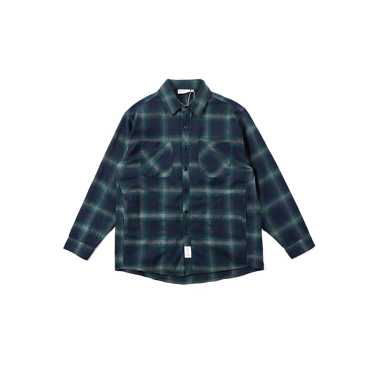 

2020 Autumn New Style Japanese-style Origional Plaid Multi-pockets Workwear Casual Shirt Cs064