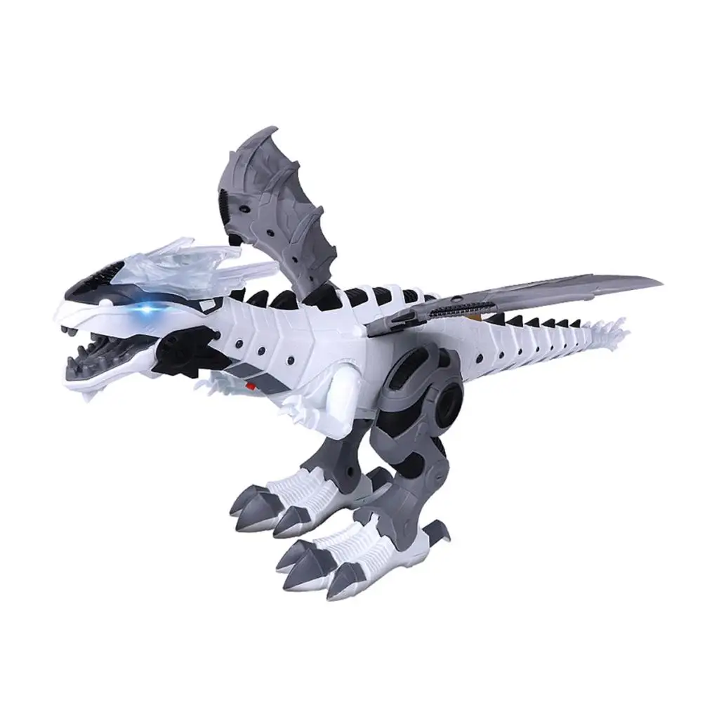 Dinosaurio el&eacute;ctrico con pulverizador para ni&ntilde;os, juguete mec&aacute;nico de dinosaurio el&eacute;ctrico-2