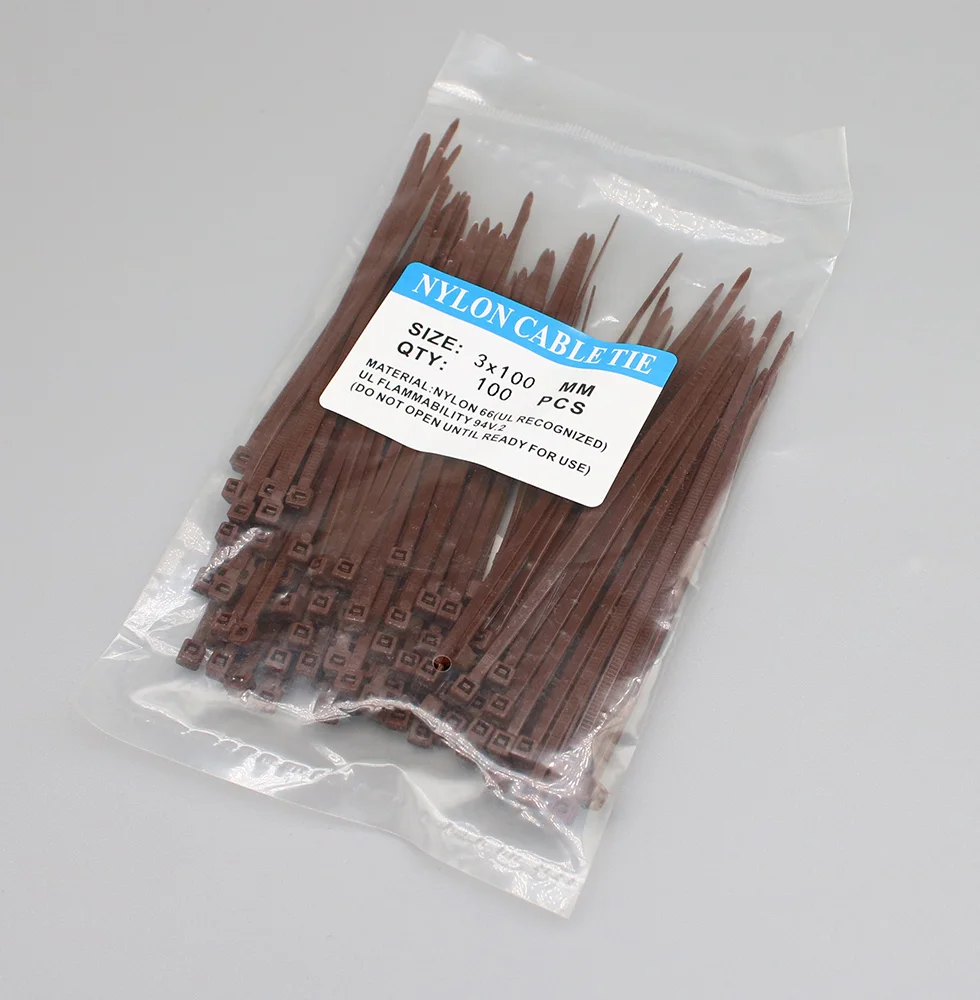 

100 шт./пакет, 17 цветов, 3x100, 3*100, самоблокирующийся нейлоновый провод, кабельные стяжки, кабельные стяжки, белый, черный органайзер, застежка кабеля