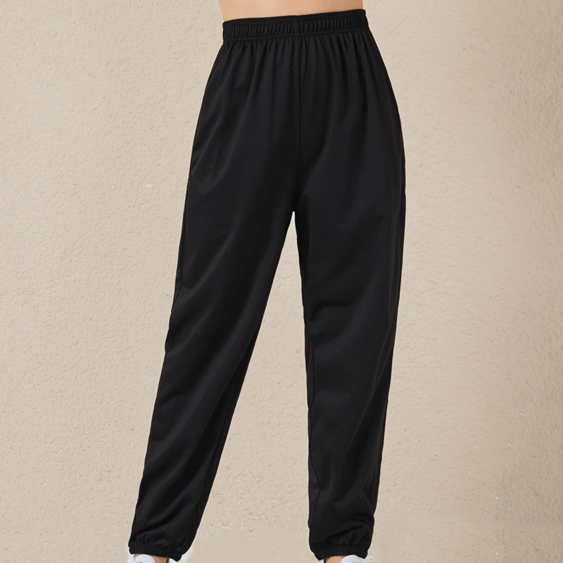 

Women's Trousers Elastic High Waist Sports Pants SweatPants Fashion Loose Beam Feet Pants Trousers Casual Pant Femme