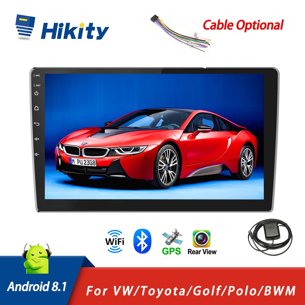 Автомагнитола Hikity 2 Din Android 8 1 GPS 10 " MP5 плеер WIFI FM стерео для Toyota Corolla | Автомобили и