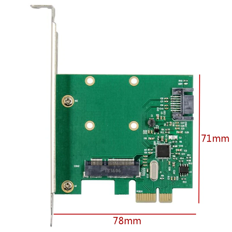 PCI-E SATA 3 0 Настольный SSD жесткий диск Расширительная карта Pcie адаптер MSATA M для PCI
