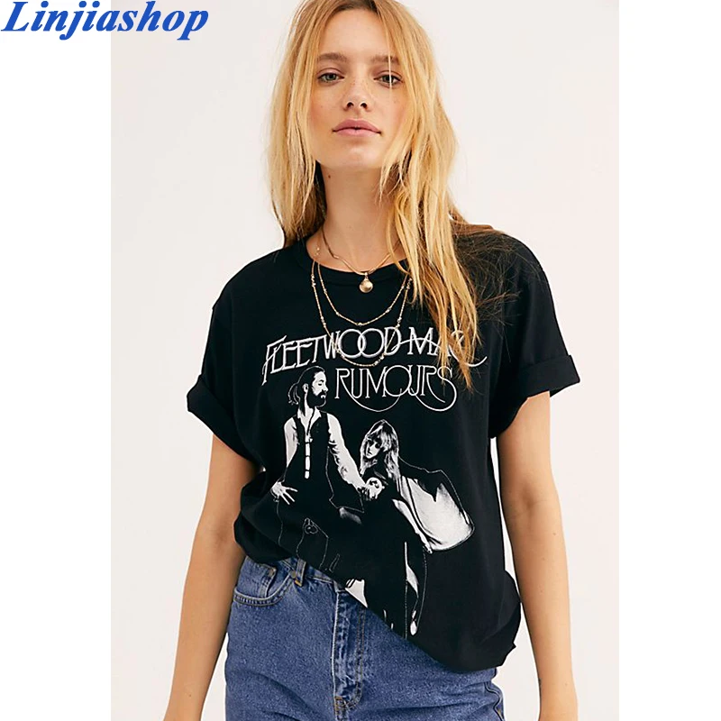 

Casual black T-shirt cartoon print soft cotton plus size short sleeve high fashion oversized summer tees ladies dropshipping