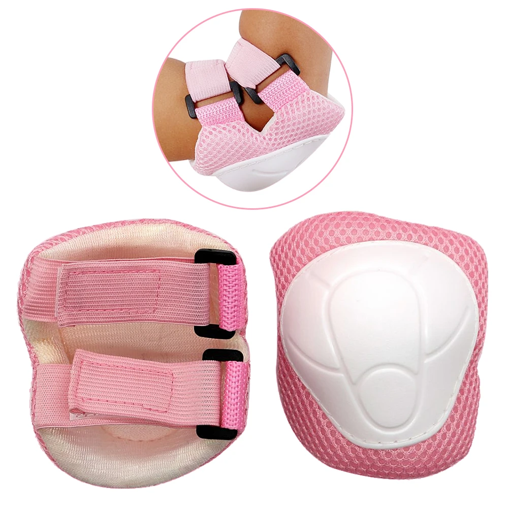 Children 7 in 1 Helment Knee Elbow Wrist Pads Skateboard Skating Protective Guard Cycling Riding Protector | Спорт и развлечения