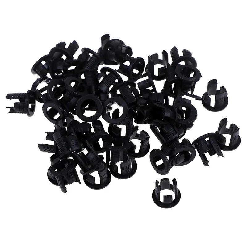 

50pcs Black Plastic 3mm 5mm Lamp LED Diode Holder Black Clip Bezel Socket Mount Useful