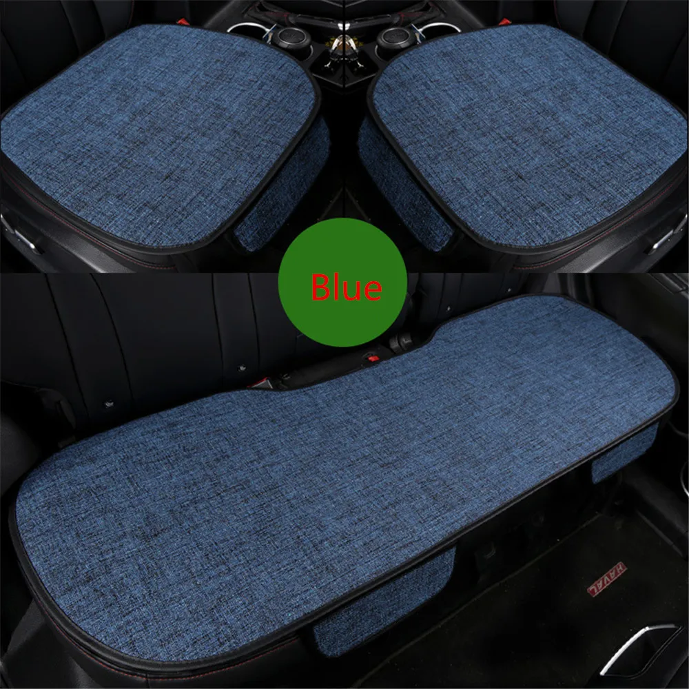 Летние охлаждающие льняные Чехлы для автомобильных сидений передний/полный
