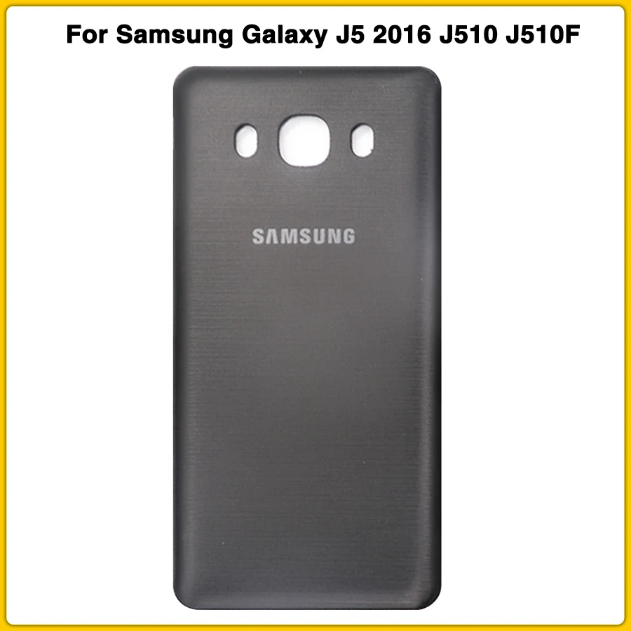 J510 сзади Корпус чехол для Samsung Galaxy J5 J510 J510F J510FN J510H J510G Батарея крышка отсека чехол для задней крышки