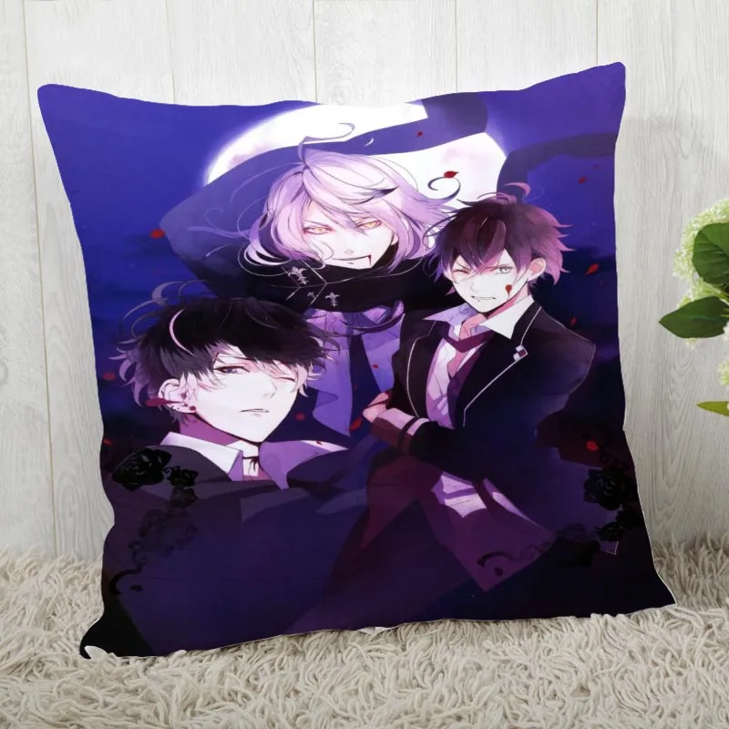 45*45 наволочка Diabolik Lovers печать для Свадебная Подушка Обложка счастливые праздничные наволочки для подушки - Цвет: Pillowcase 16