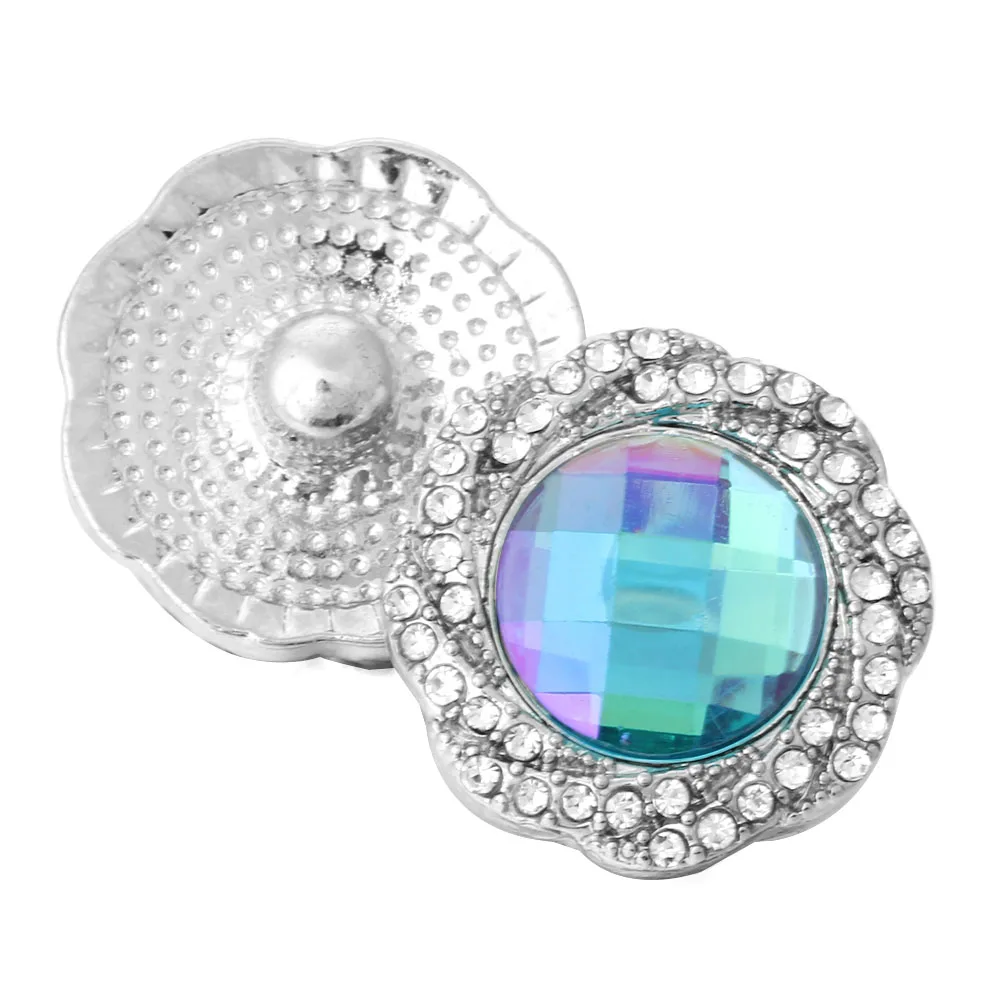 5 шт./лот Новинка 18 мм кнопки ювелирные изделия в виде цветка из стразов украшения