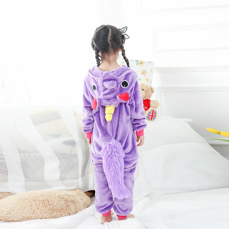 кингуруми Детские пижамы с единорогом для мальчиков и девочек детские