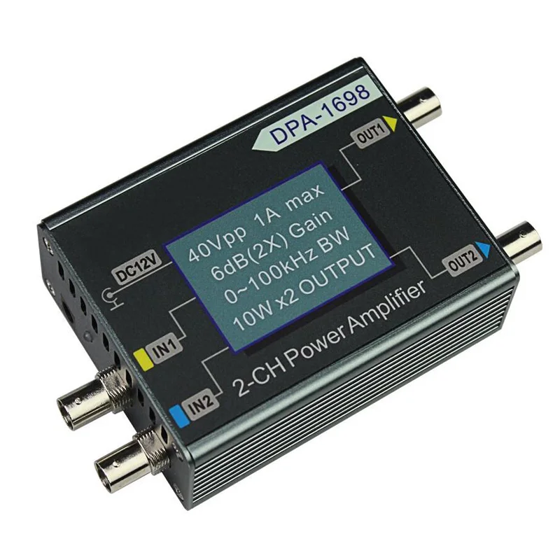 

0-100KZh Power Dual Channel DDS Function Signal Generator DC Power Amplifier DDS Signal Generator Module 2 Times Amplification