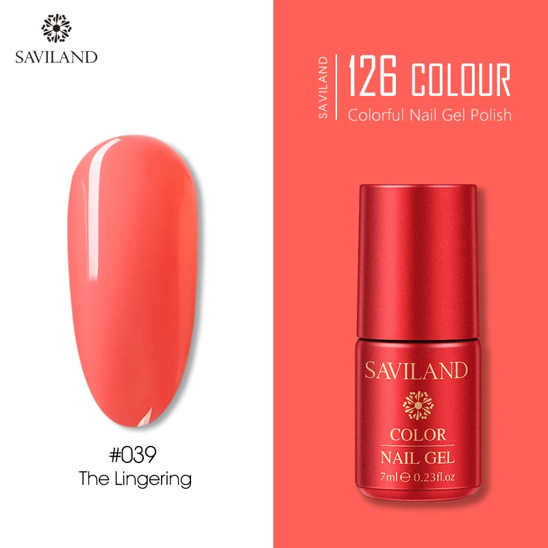 PT039 SAVILAND 126 цветов, Новое поступление, полуперманентный верхний слой, УФ светодиодный Гель-лак, впитывающий гель для ногтей, Гель-лак для ногтей - Цвет: PT039