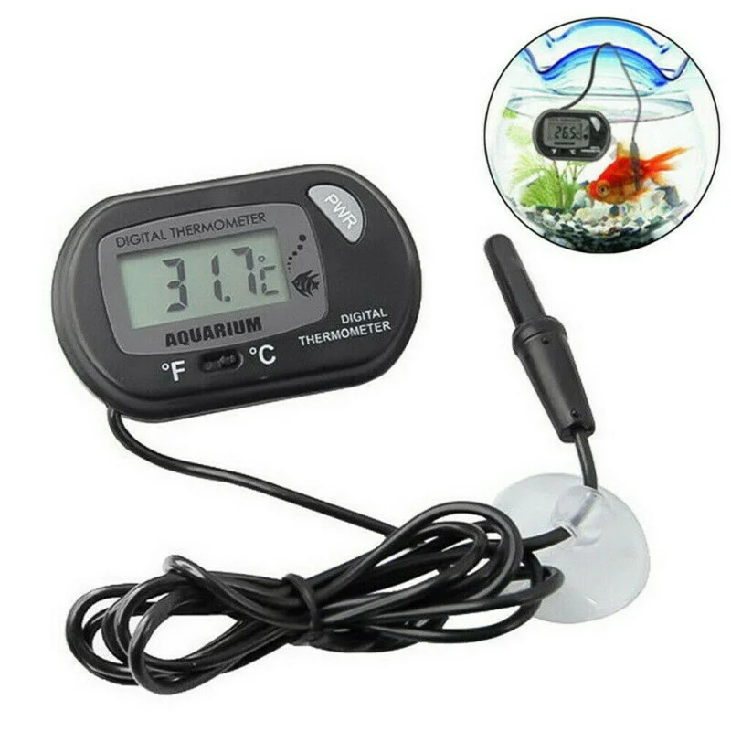 

Aquarium Fish Tank Thermometer LCD Digital Display Celsius And Fahrenheit Thermometer Fish & Aquatic Pet Supplies